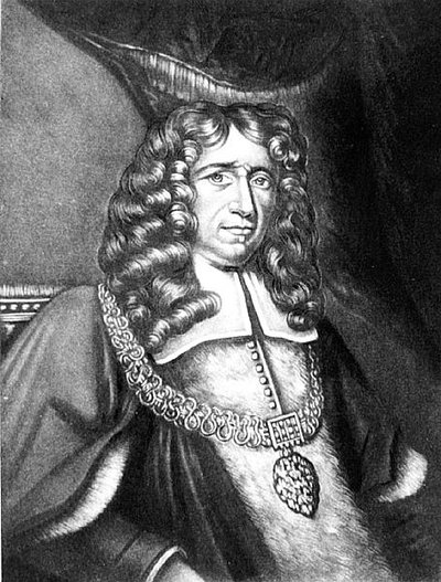 Portrait of Sir Richard Chiverton, Lord Mayor of London (mezzotint) by English School